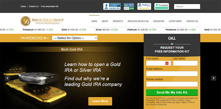 Birch Gold IRA Review Birch Gold IRA Review