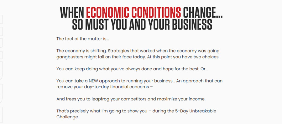 Grant Cardone: Unbreakable Business Challenge Grant Cardone: Unbreakable Business Challenge
