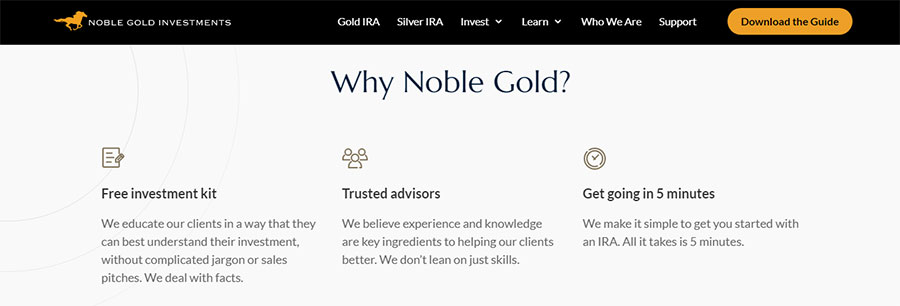 Noble Gold IRA Rollover Review