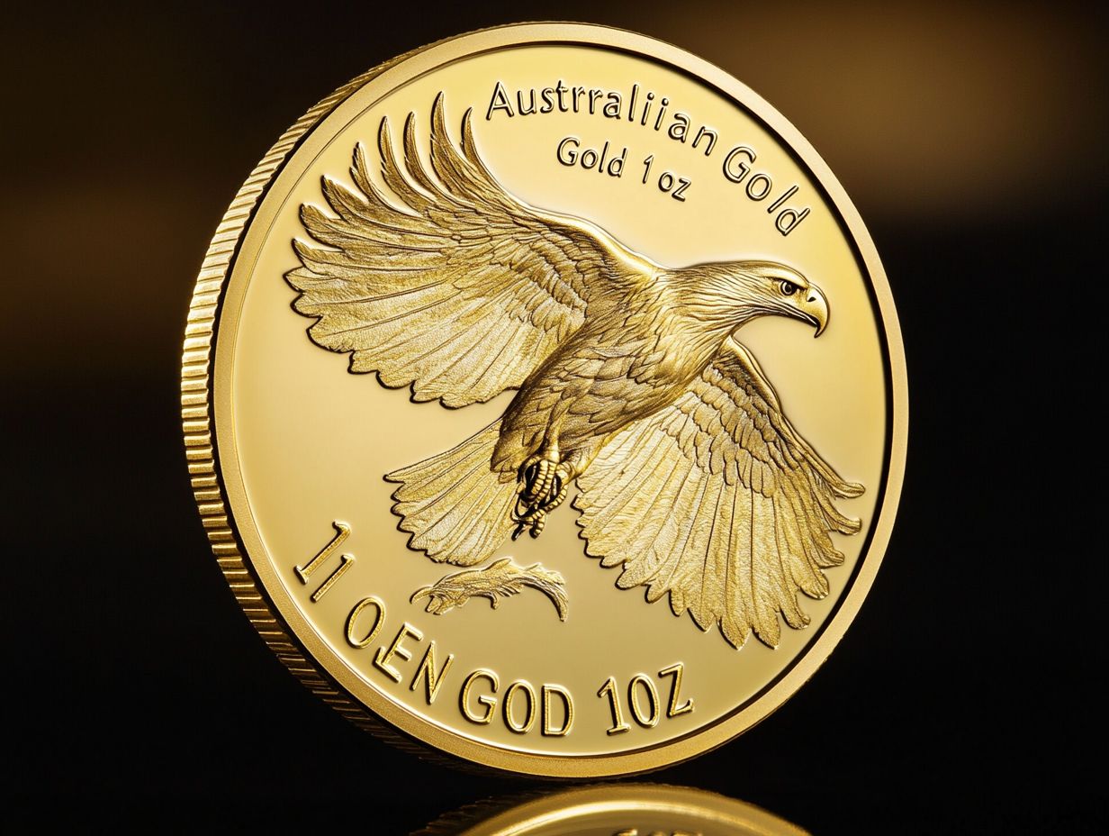 1 oz australian gold wedge tailed eagle B5