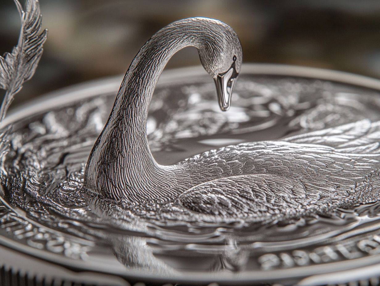 1 oz australian silver swan ig
