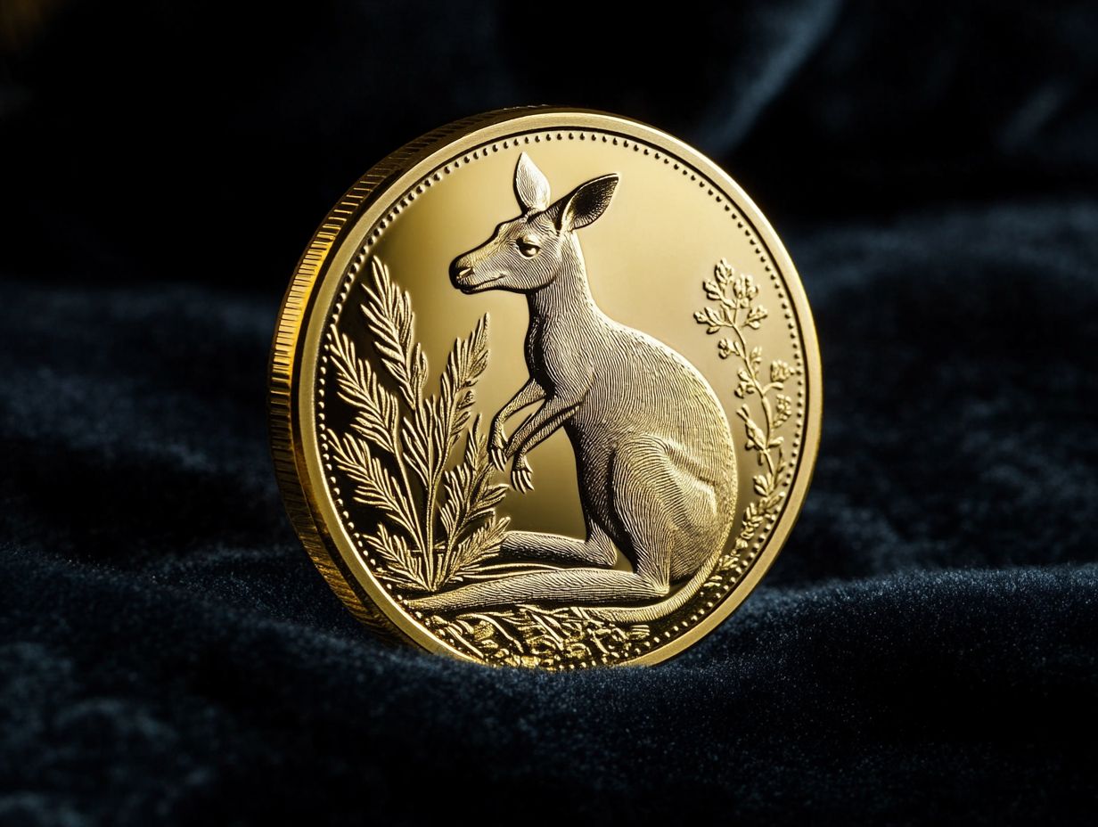 1 oz austrian gold kangaroo Ws
