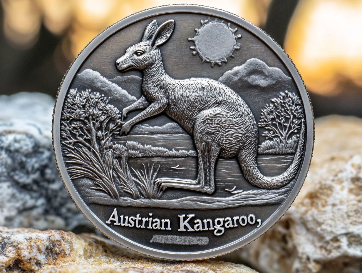 1 oz austrian silver kangaroo 7e