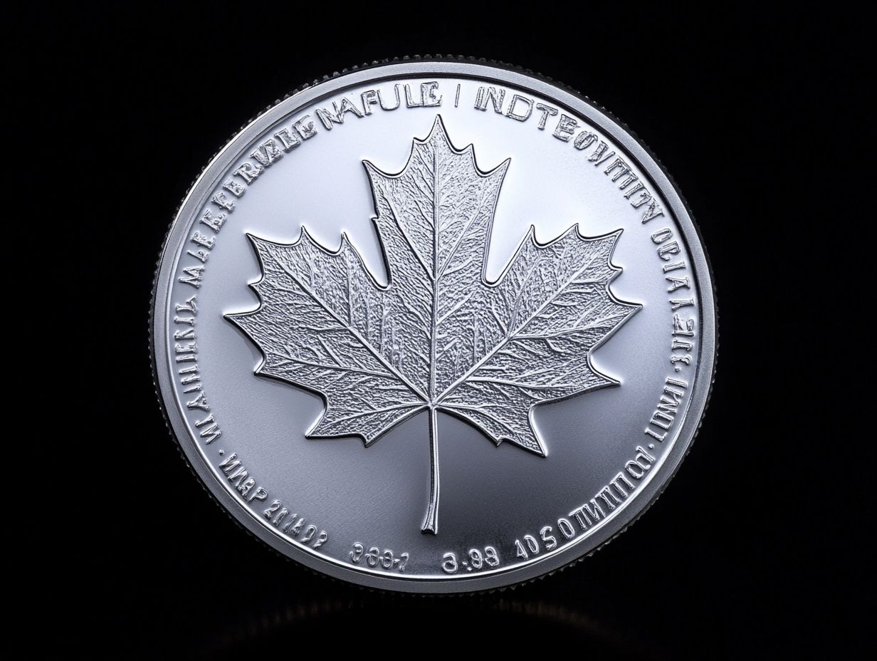 1 oz canadian silver maple leaf zW