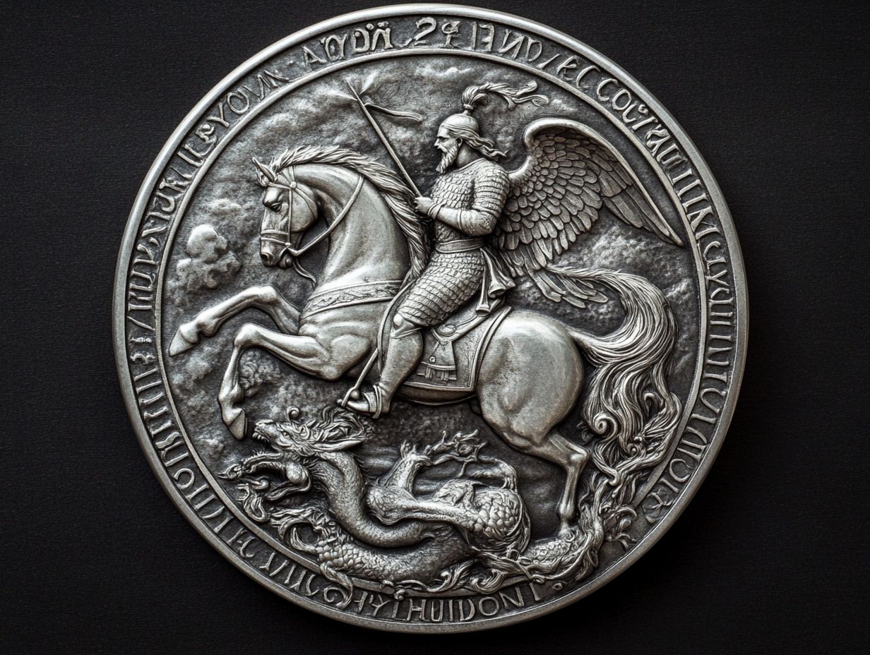 1 oz russian silver george the victorious bN