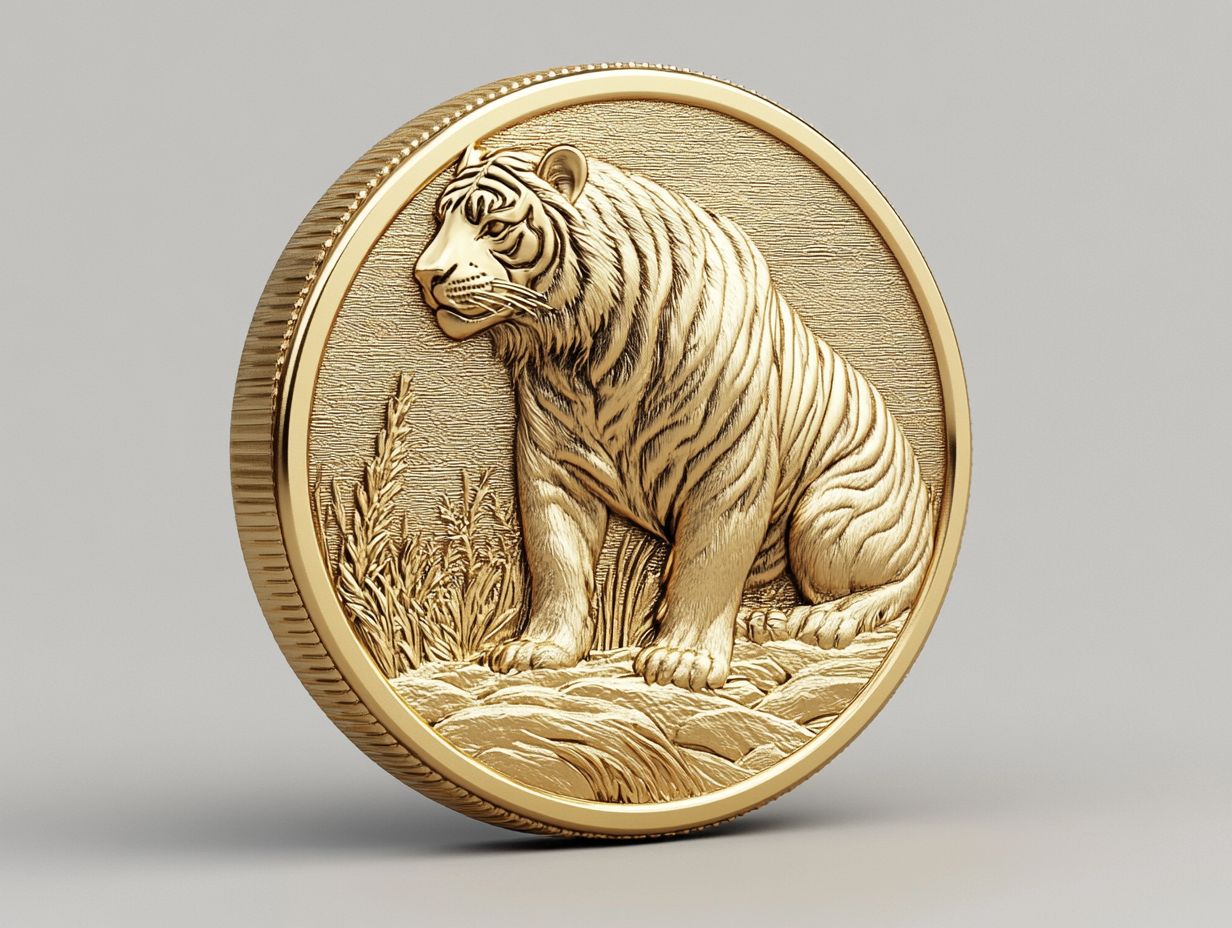 1 oz south korean gold tiger fd