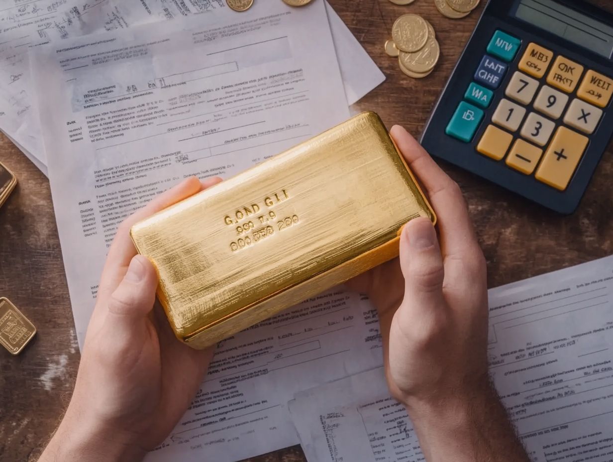 How are taxes paid when i receive gold in a gold ira Eg