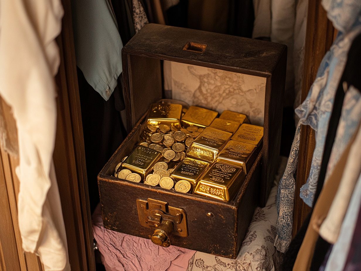 How do i store gold at home in an ira qT