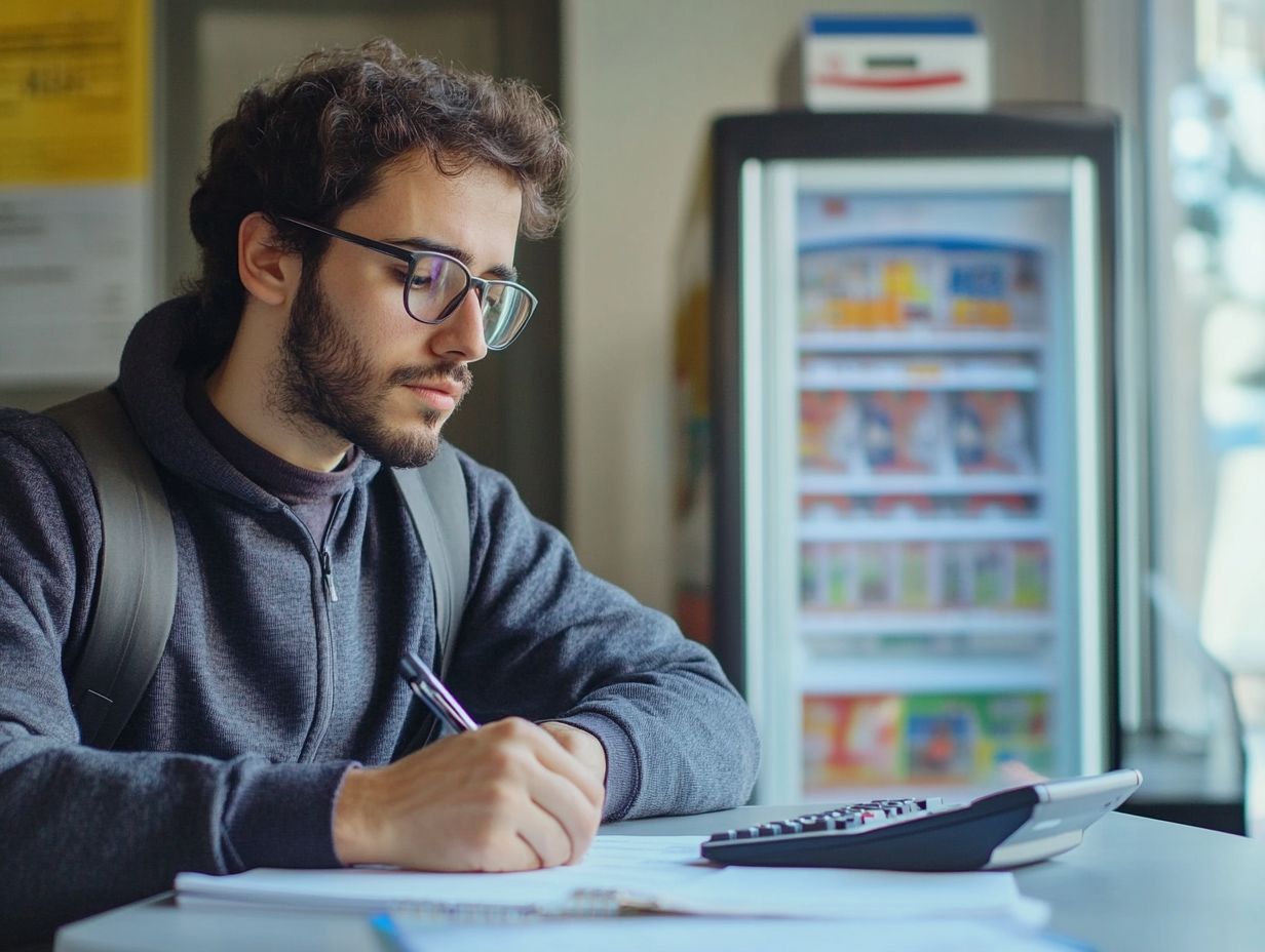 How much should you sell your vending machine business for uB