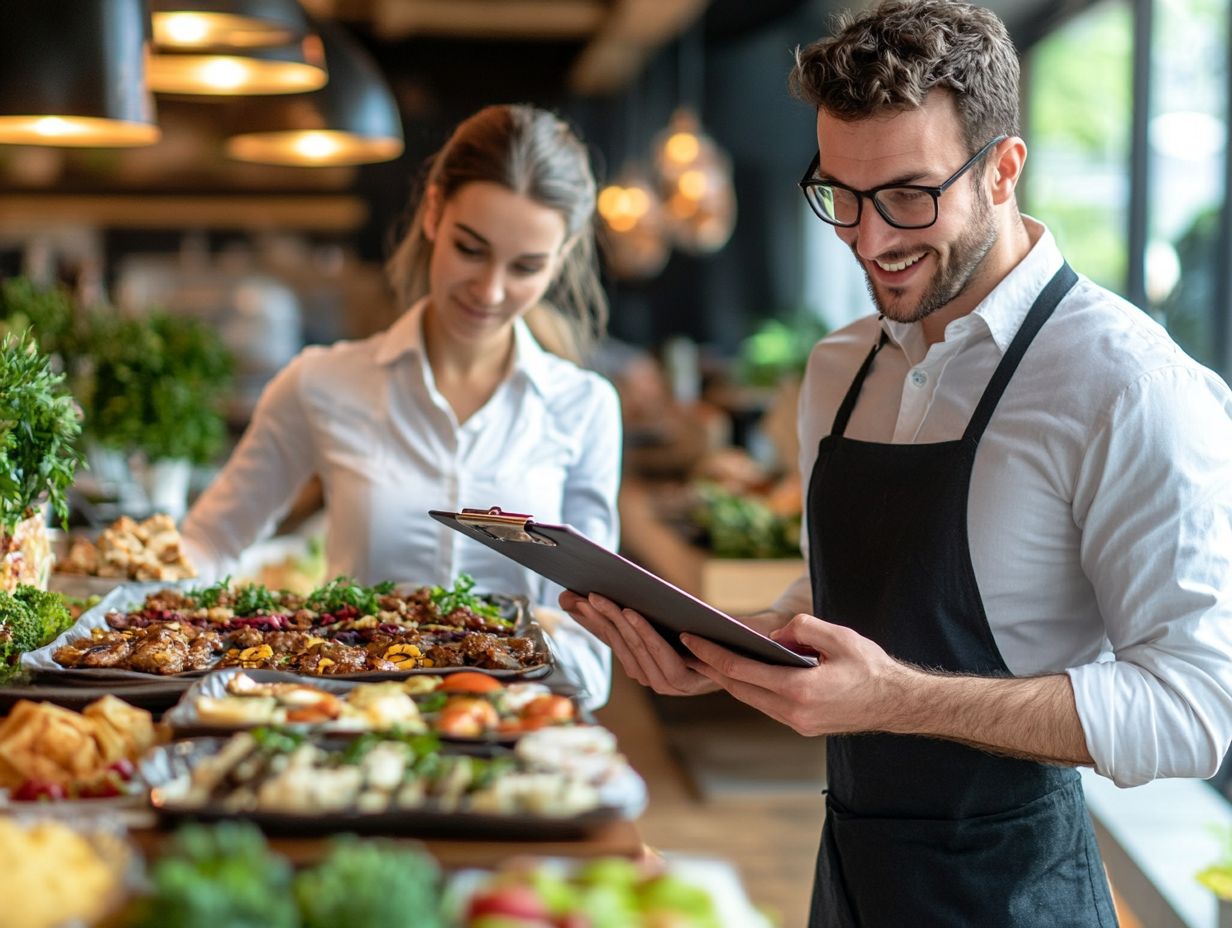 A professional negotiating the sale of a catering business