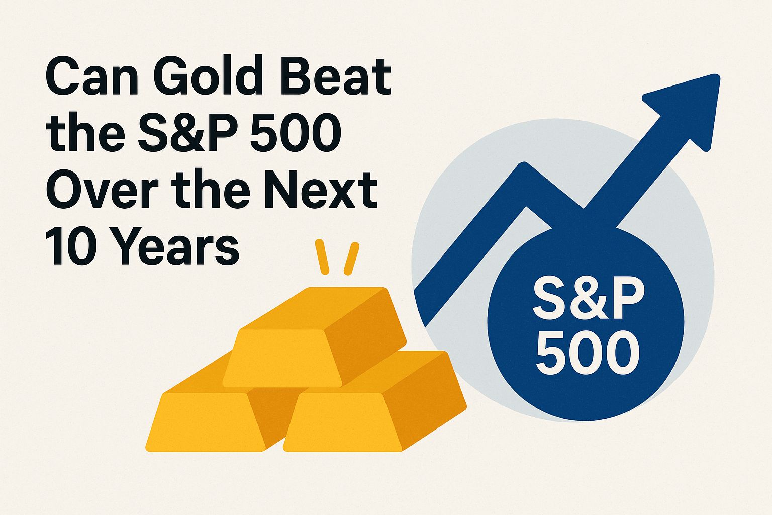 Can gold beat the sp 500 over the next 10 years cR