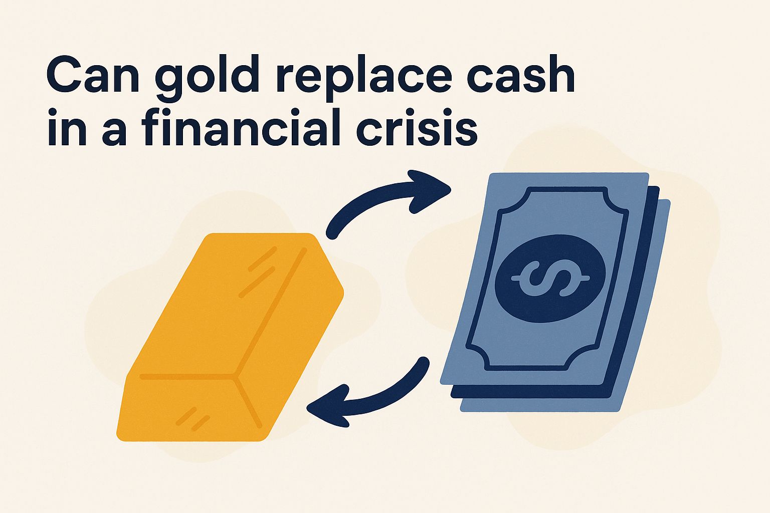 Can gold replace cash in a financial crisis JV
