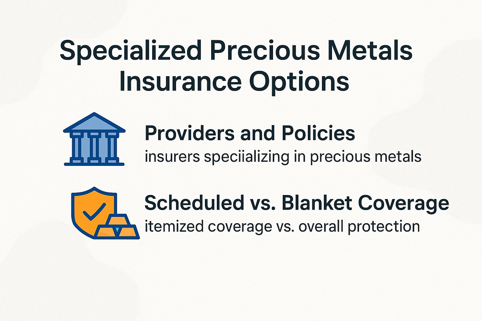 Specialized Precious Metals Insurance Options