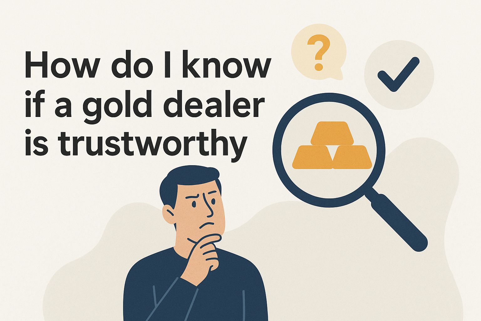 How do i know if a gold dealer is trustworthy Bw