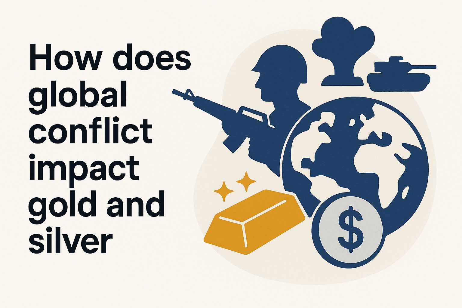 How does global conflict impact gold and silver UD