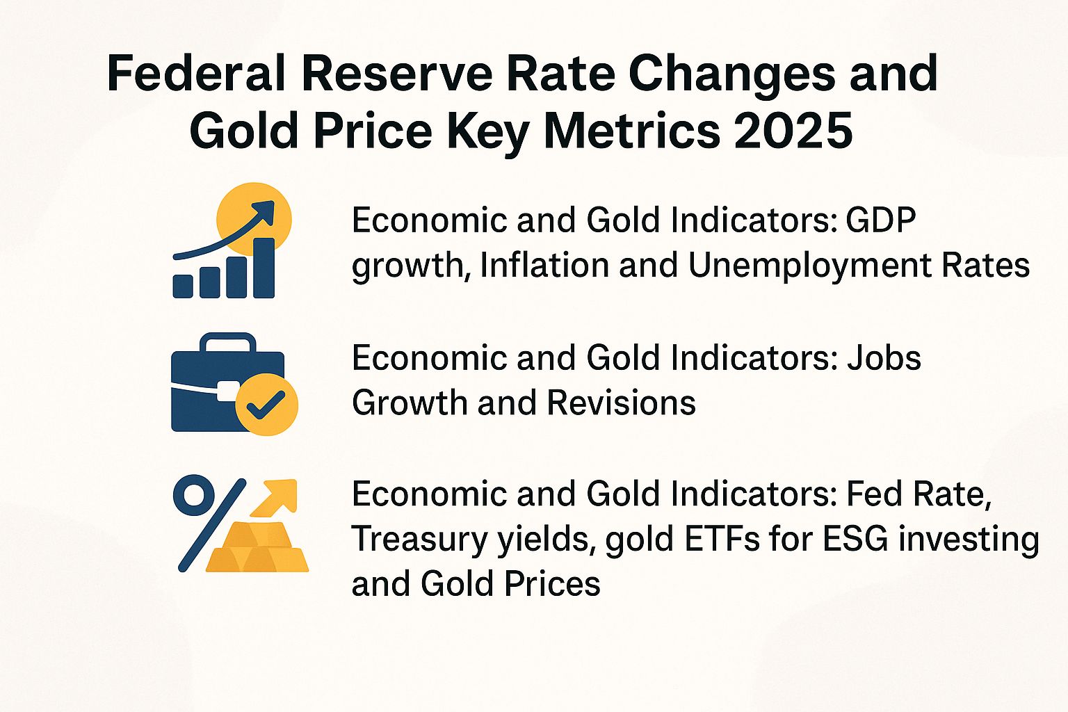 Federal Reserve Rate Changes and Gold Price Key Metrics 2025
