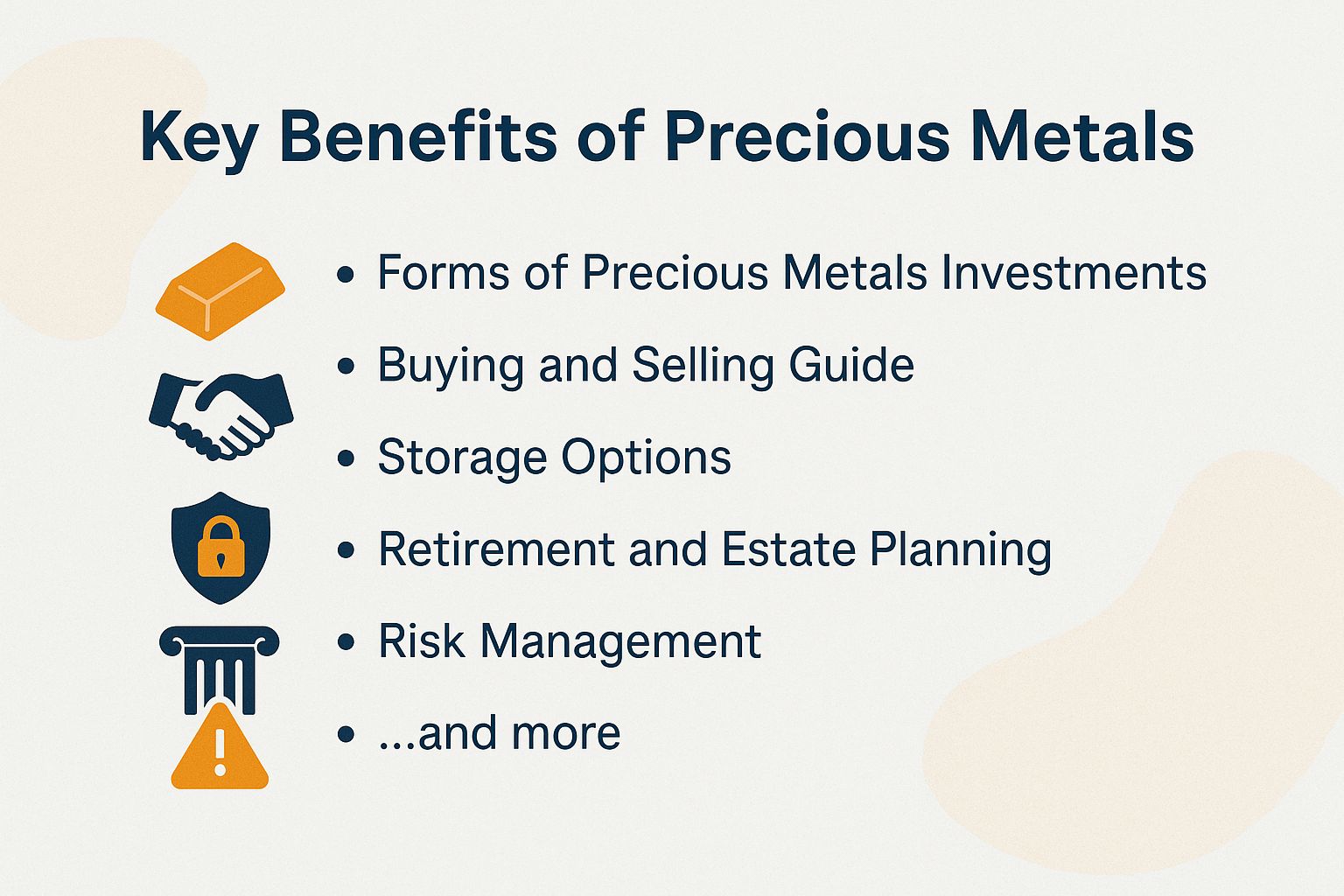 Key Benefits of Precious Metals