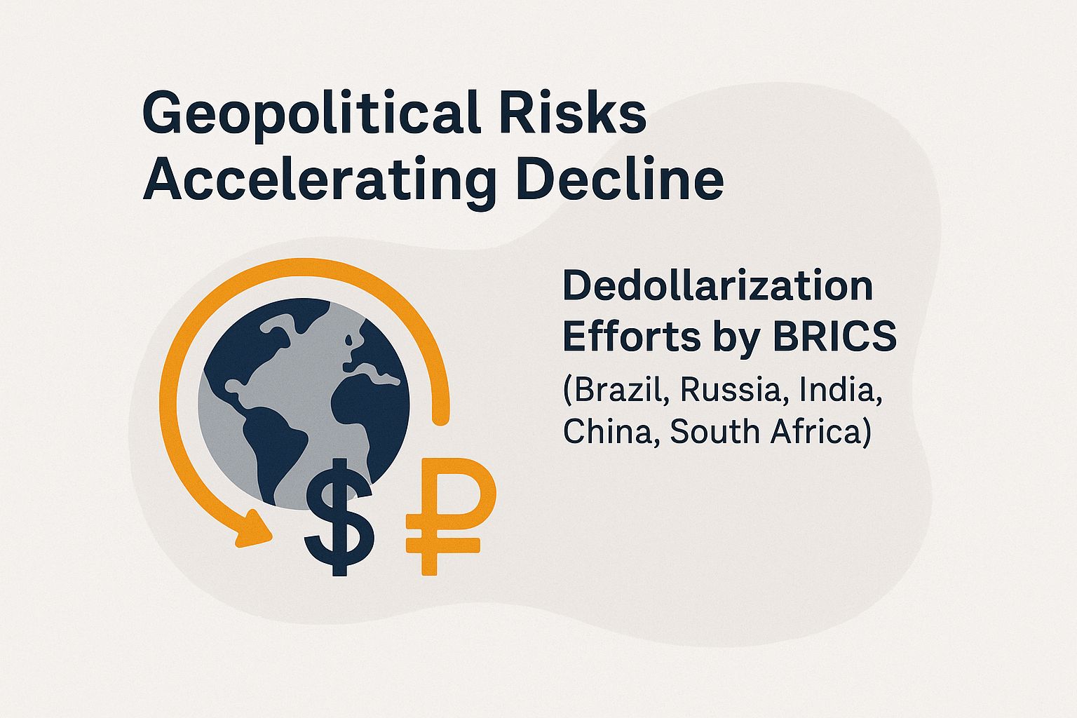 Geopolitical Risks Accelerating Decline: Image showing global tensions impacting economy