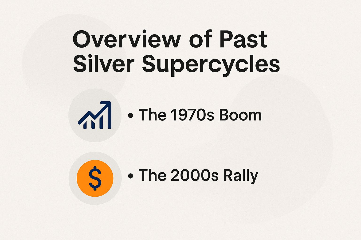 Overview of Past Silver Supercycles