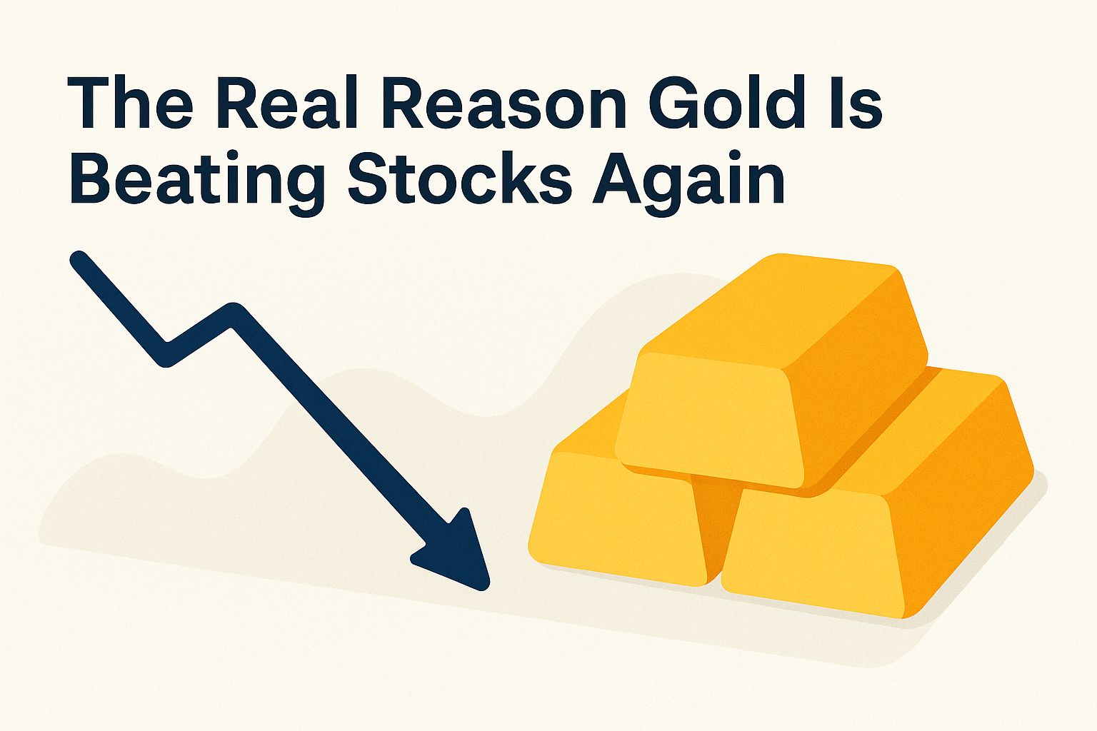 The real reason gold is beating stocks again kO