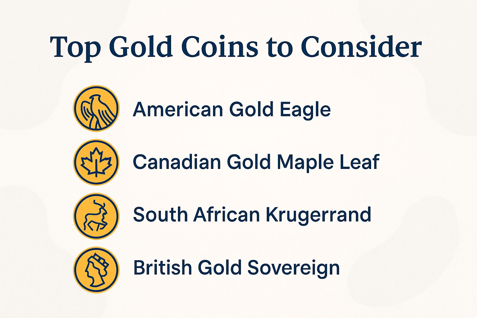 Top Gold Coins to Consider