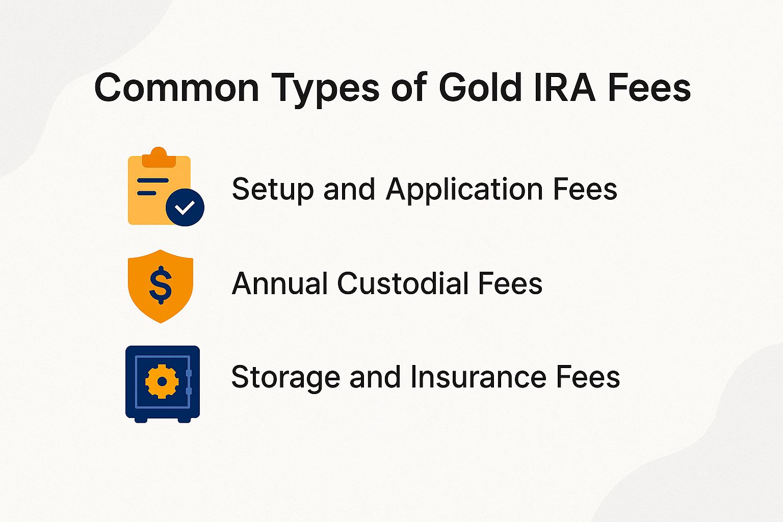 Common Types of Gold IRA Fees