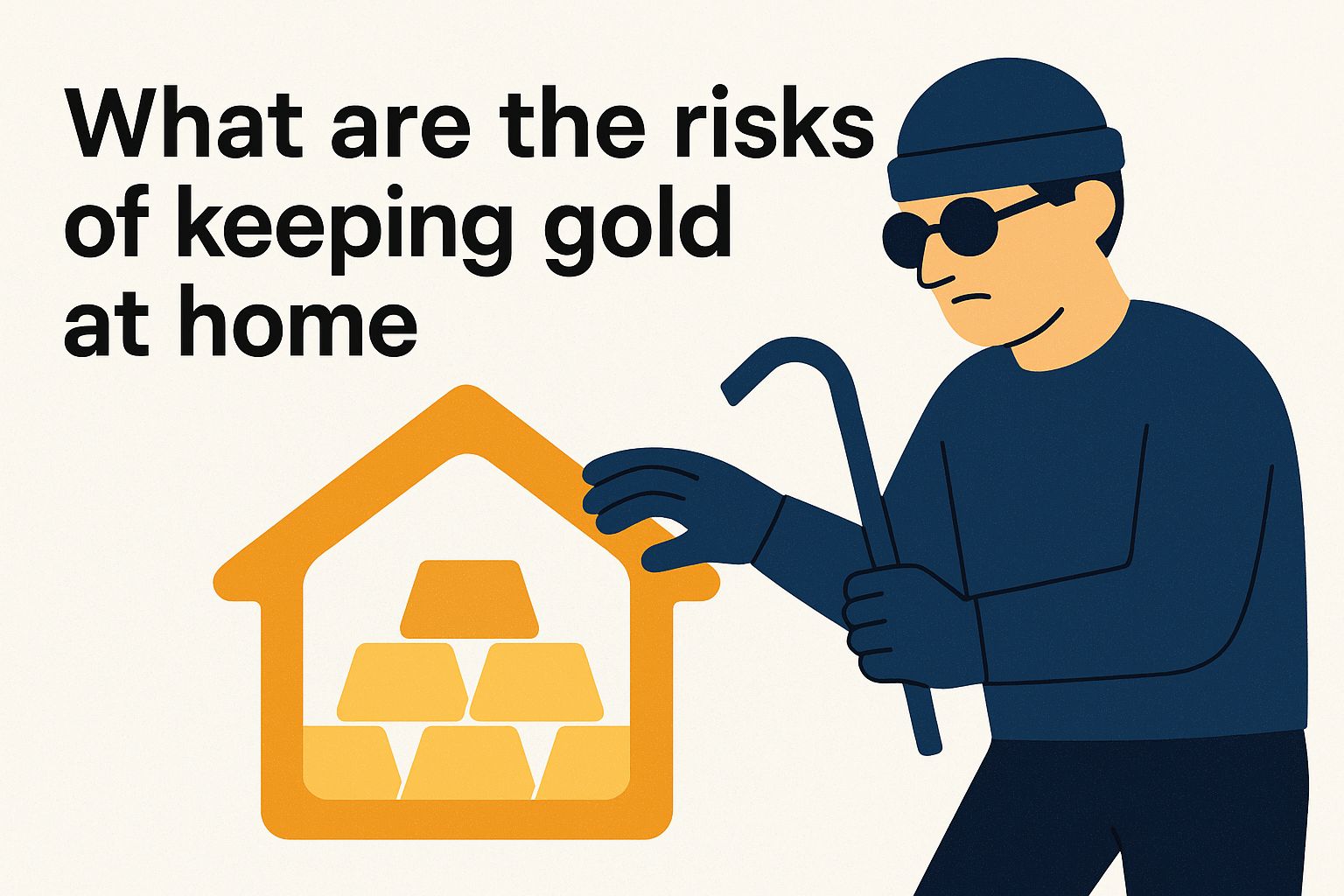 What are the risks of keeping gold at home yq