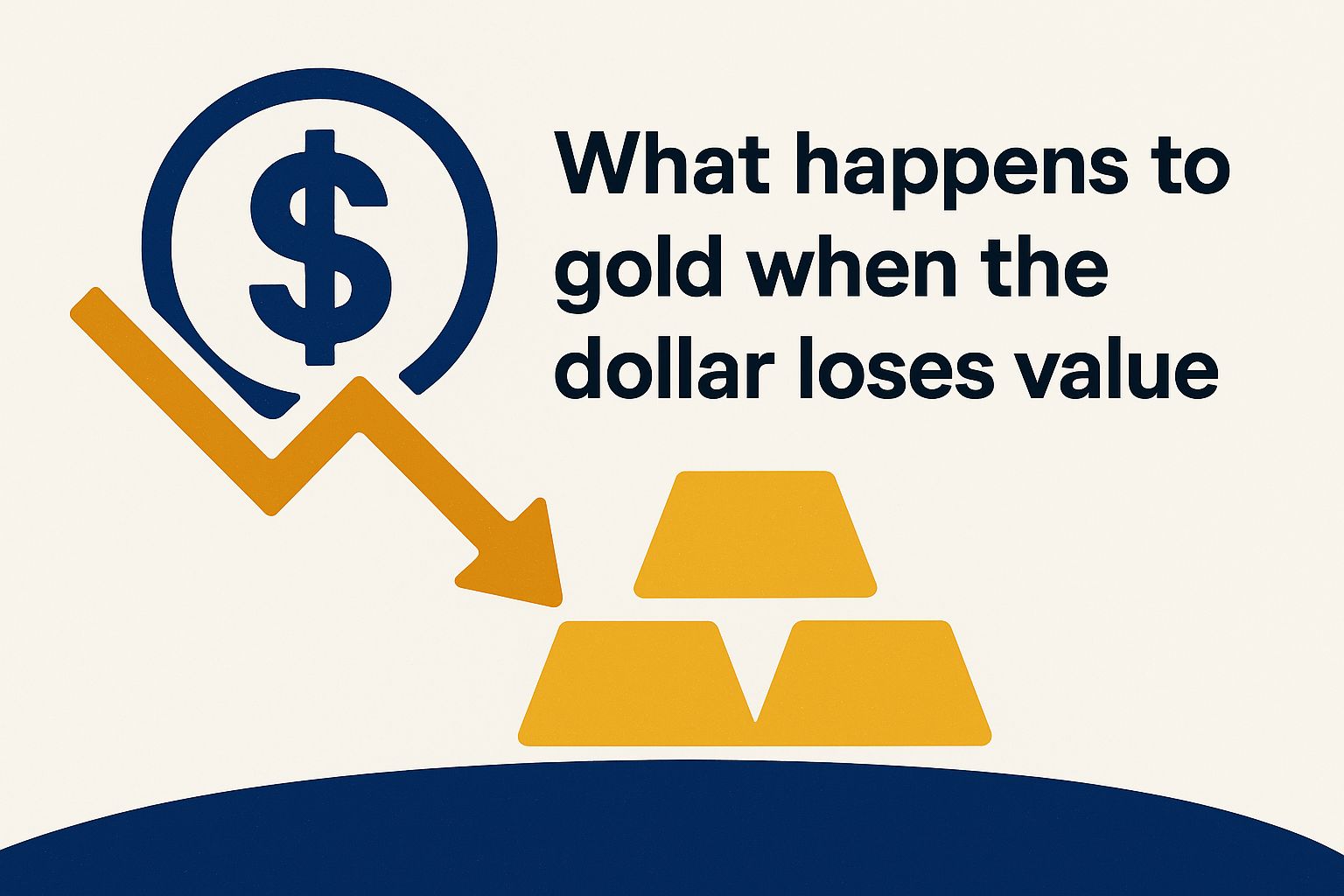 What happens to gold when the dollar loses value Xi