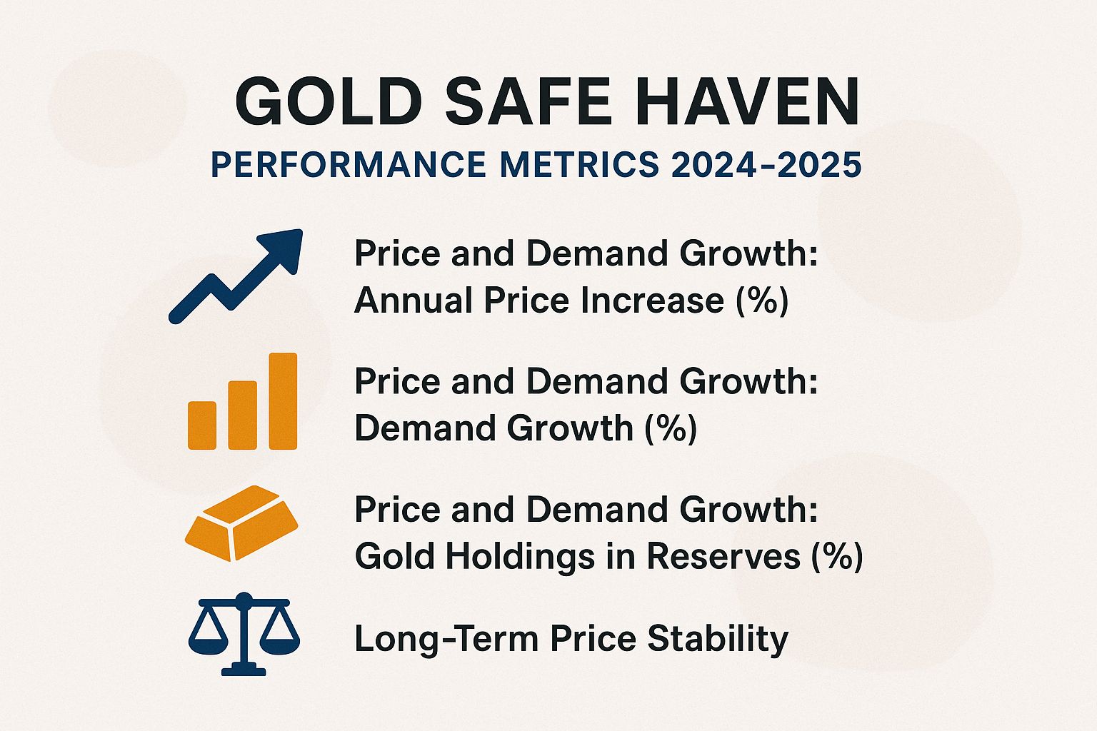 Gold Safe Haven Performance Metrics 2024-2025