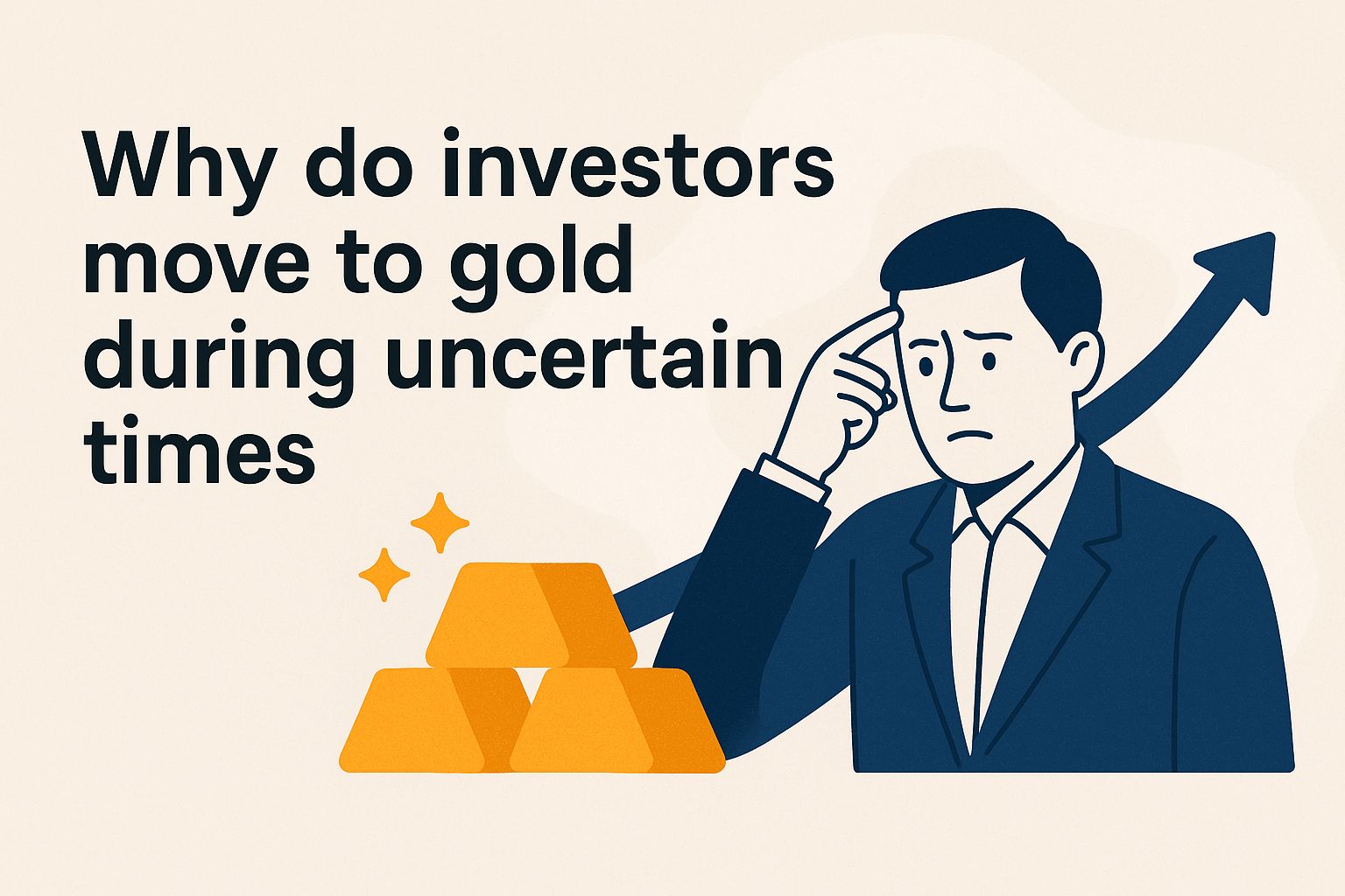 Why do investors move to gold during uncertain times bi