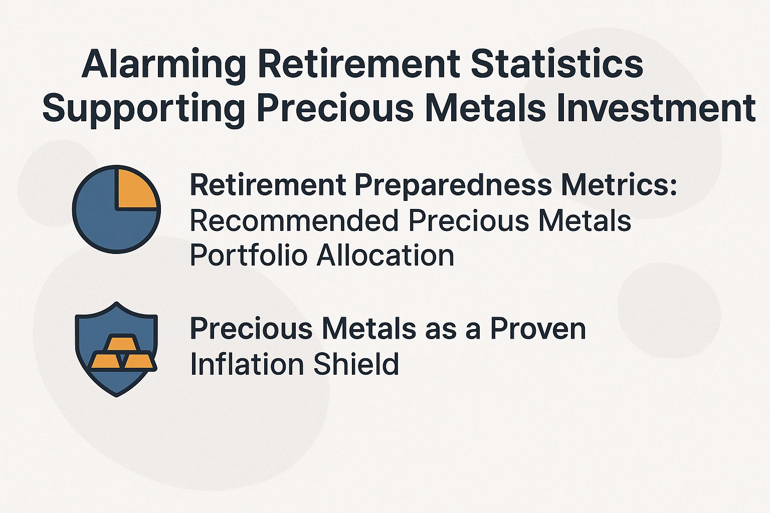 Alarming Retirement Statistics Supporting Precious Metals Investment