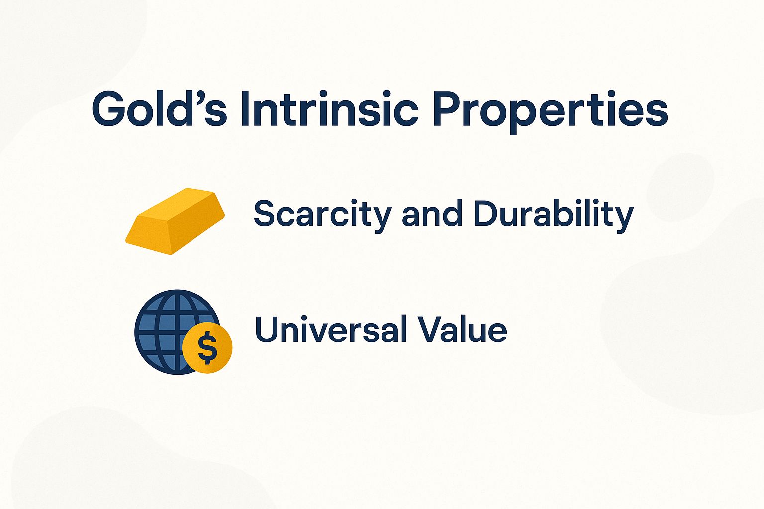 Visualizing gold's rare and durable properties